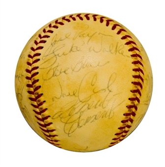 1971 World Champion Pittsburgh Pirates Team-Signed Baseball (22 Signatures including Clemente and Stargell) 